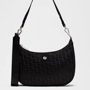 NWT Lululemon  City Essentials Small Shoulder Bag 3L *L Monogram Jacquard-Black